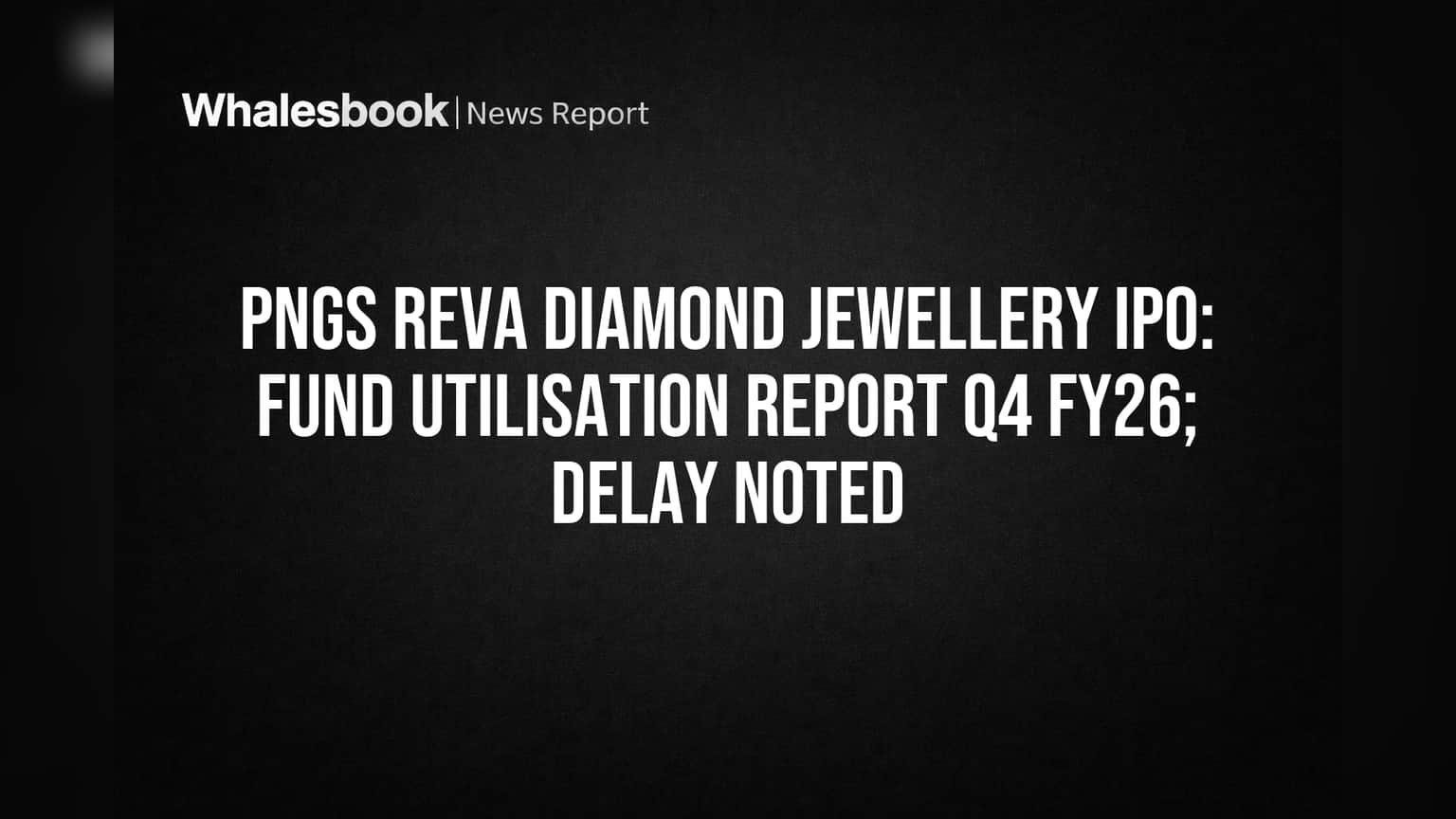 PNGS Reva Jewellery IPO Funds Delayed by MHA Complaint; ₹339 Cr Unused