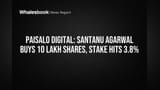 Santanu Agarwal Buys 1 Million Paisalo Digital Shares, Stake Hits 3.8%
