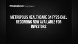 Metropolis Healthcare Q4 FY26 Earnings: Call Recording Available