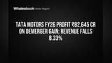 Tata Motors FY26 Profit ₹82,645 Cr Boosted by Demerger, Revenue Down 8.33%