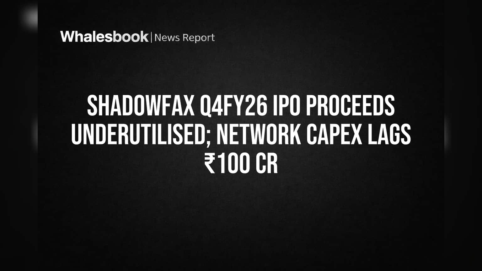 Shadowfax IPO: ₹919 Cr Unused as Network CapEx Falters