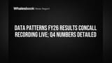Data Patterns FY26 Earnings: Call Recording Available for Insights
