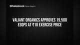 Valiant Organics कडून कर्मचाऱ्यांसाठी मोठे गिफ्ट! ₹10 मध्ये ESOPs मंजूर, शेअर बाजारात चर्चा