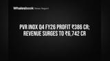 PVR Inox Hits Record FY26 Revenue of ₹6,742 Cr, Debt Falls 90%
