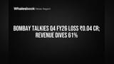 Bombay Talkies Posts ₹0.04 Cr Loss, Revenue Plunges 61% in Q4 FY26