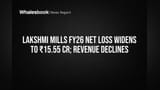 Lakshmi Mills FY26 Loss Jumps to ₹15.55 Cr Amid Revenue Fall; Dividend Proposed