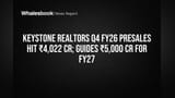 Keystone Realtors Hits Record INR 4,022 Cr Sales, Targets INR 5,000 Cr for FY27