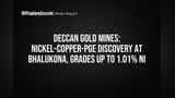 Deccan Gold Mines Hits 1.01% Nickel in Major Bhalukona Discovery