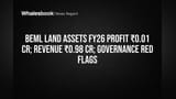BEML Land Assets Logs ₹0.98 Cr Revenue from Land Leases; Governance Red Flags Remain