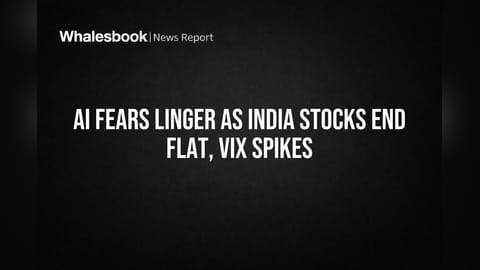 AI Fears Linger as India Stocks End Flat, VIX Spikes