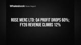 Rose Merc Ltd: Q4 Income Plummets 63%, FY26 Revenue Up 12%