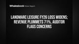 Landmarc Leisure FY26 Loss Widens; Revenue Plummets 71%, Auditor Flags IBC Concerns