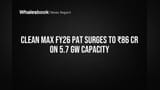 Clean Max FY26 PAT Soars 350% to ₹86 Cr on 5.7 GW Capacity