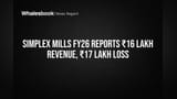 Simplex Mills FY26 Reports ₹16 Lakh Revenue, ₹17 Lakh Loss