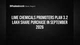 Lime Chemicals Promoters Plan 320,000 Share Buy in Sept 2026