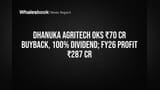 Dhanuka Agritech Approves ₹70 Cr Buyback, 100% Dividend, Plans Global Growth