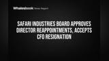 Safari Industries Board OKs Director Reappointments, Accepts CFO Exit